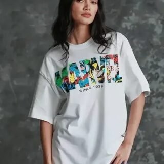 Casual wear Loose oversize Printed cotton T- shirt for Women/Girls by ILLUMINATI FASHION