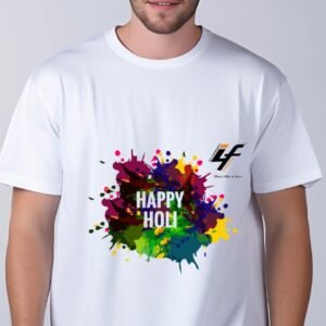 Happy Holi printed T-shirt Unisex