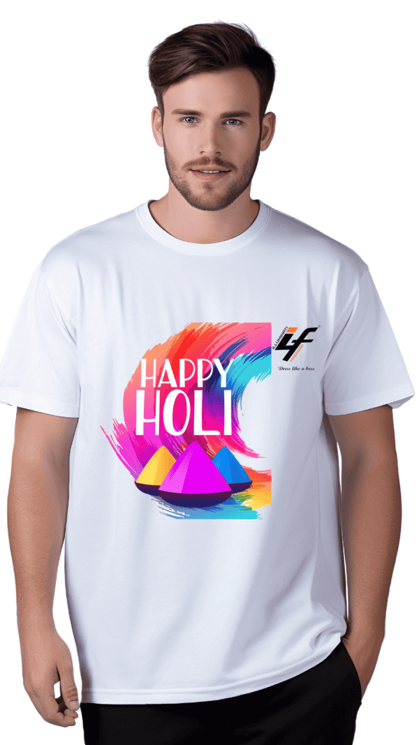 Holi T-shirt for Men by ILLUMINATI FASHION