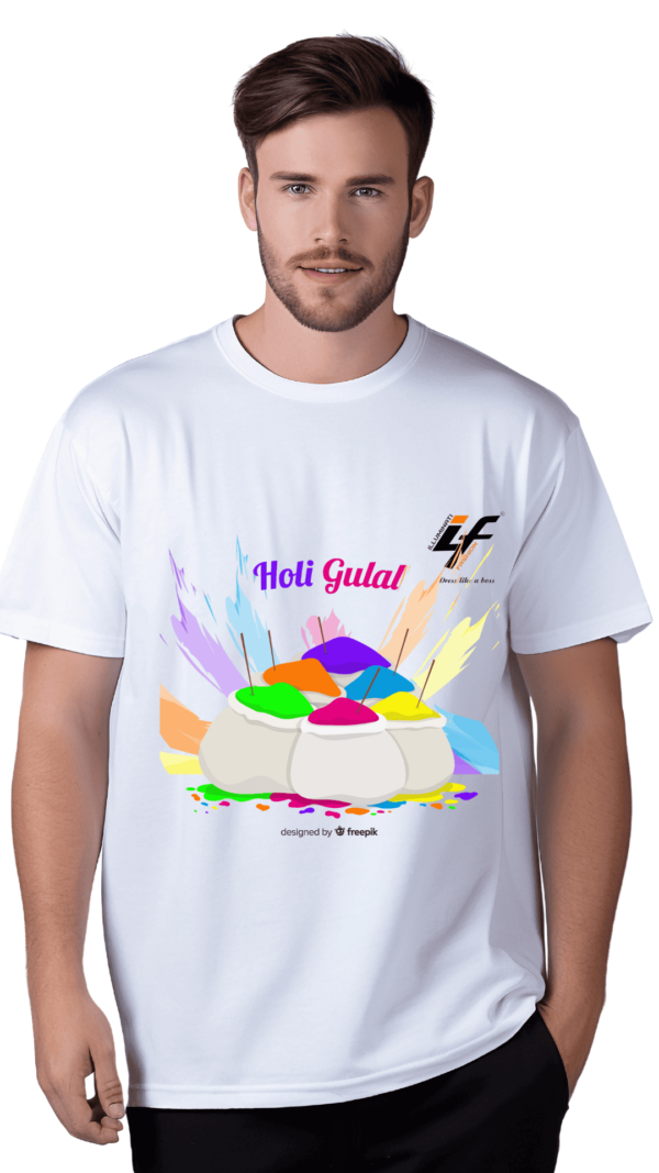 Holi T-shirt for Men by ILLUMINATI FASHION