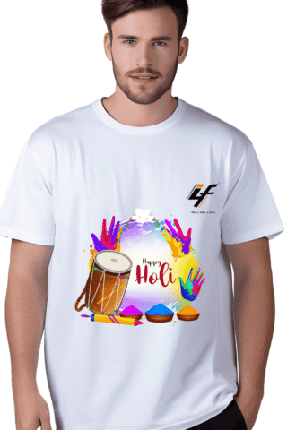 Holi T-shirt for Men by ILLUMINATI FASHION