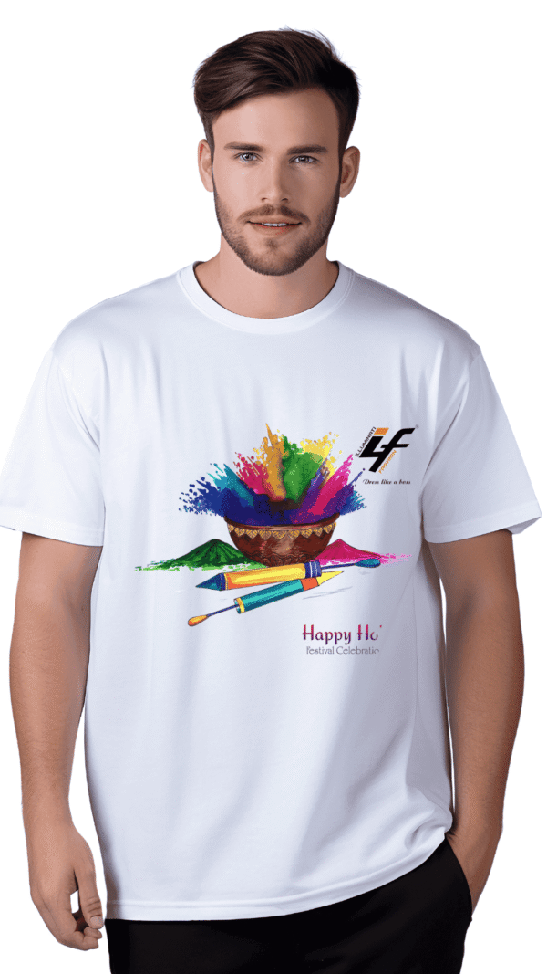 Holi T-shirt for Men by ILLUMINATI FASHION