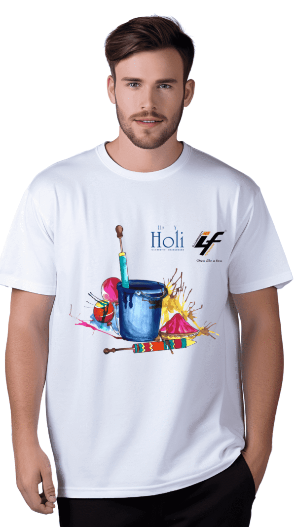 Holi T-shirt for Men by ILLUMINATI FASHION
