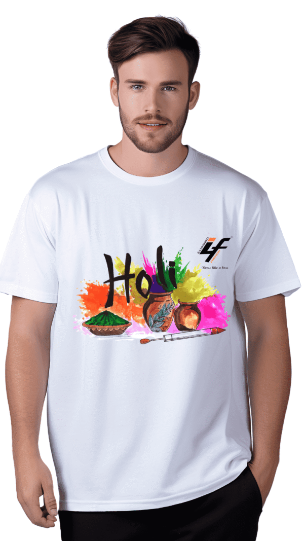 Holi T-shirt for Men by ILLUMINATI FASHION