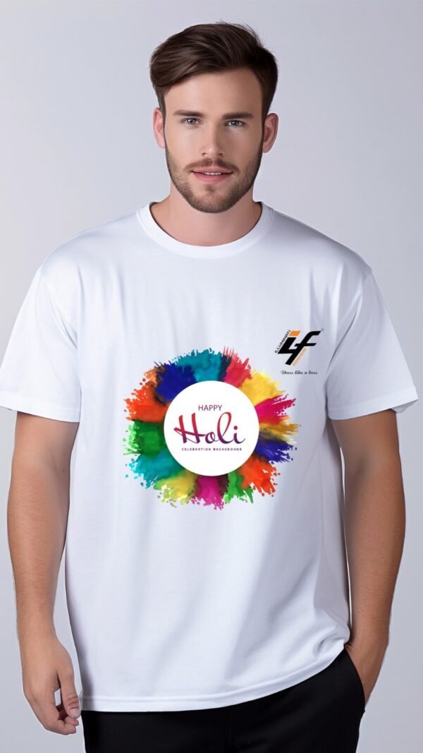 Holi T-shirt for Men by ILLUMINATI FASHION