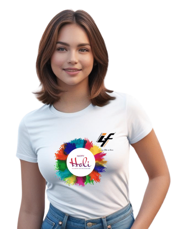 Holi T-shirt for Women by ILLUMINATI FASHION