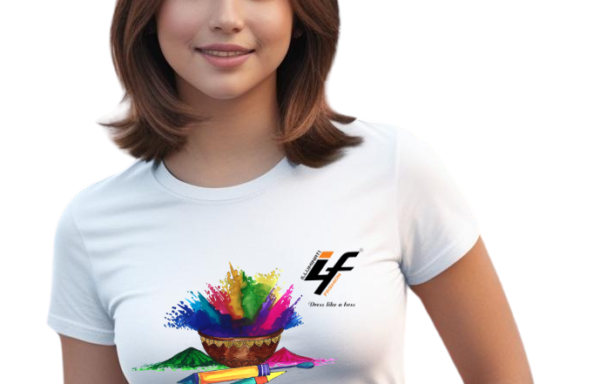 Holi T-shirt for Women by ILLUMINATI FASHION