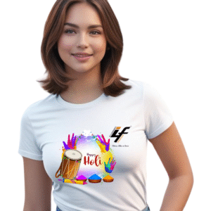 Holi T-shirt for Women by ILLUMINATI FASHION