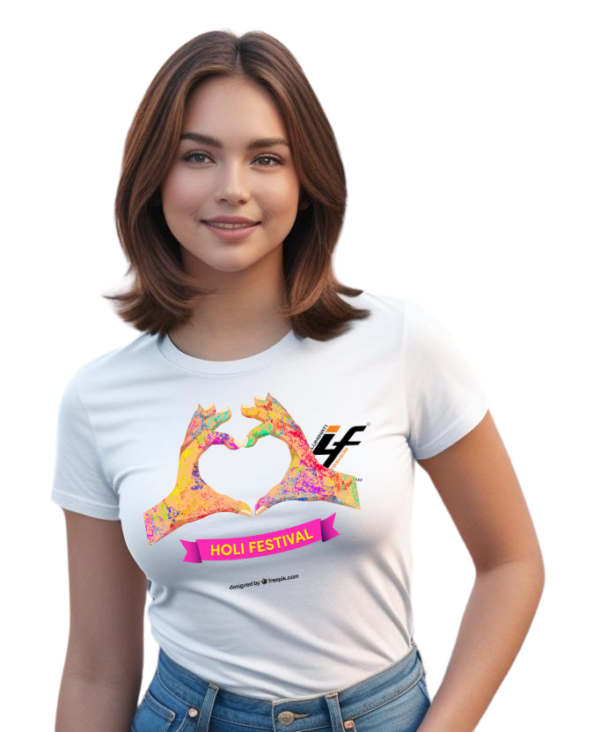 Holi T-shirt for Women by ILLUMINATI FASHION