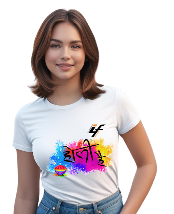 Holi T-shirt for Women by ILLUMINATI FASHION