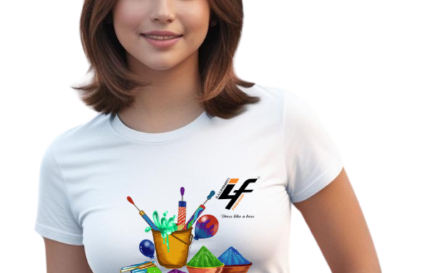 Holi T-shirt for Women by ILLUMINATI FASHION